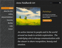 Tablet Screenshot of anneneidhardtart.com